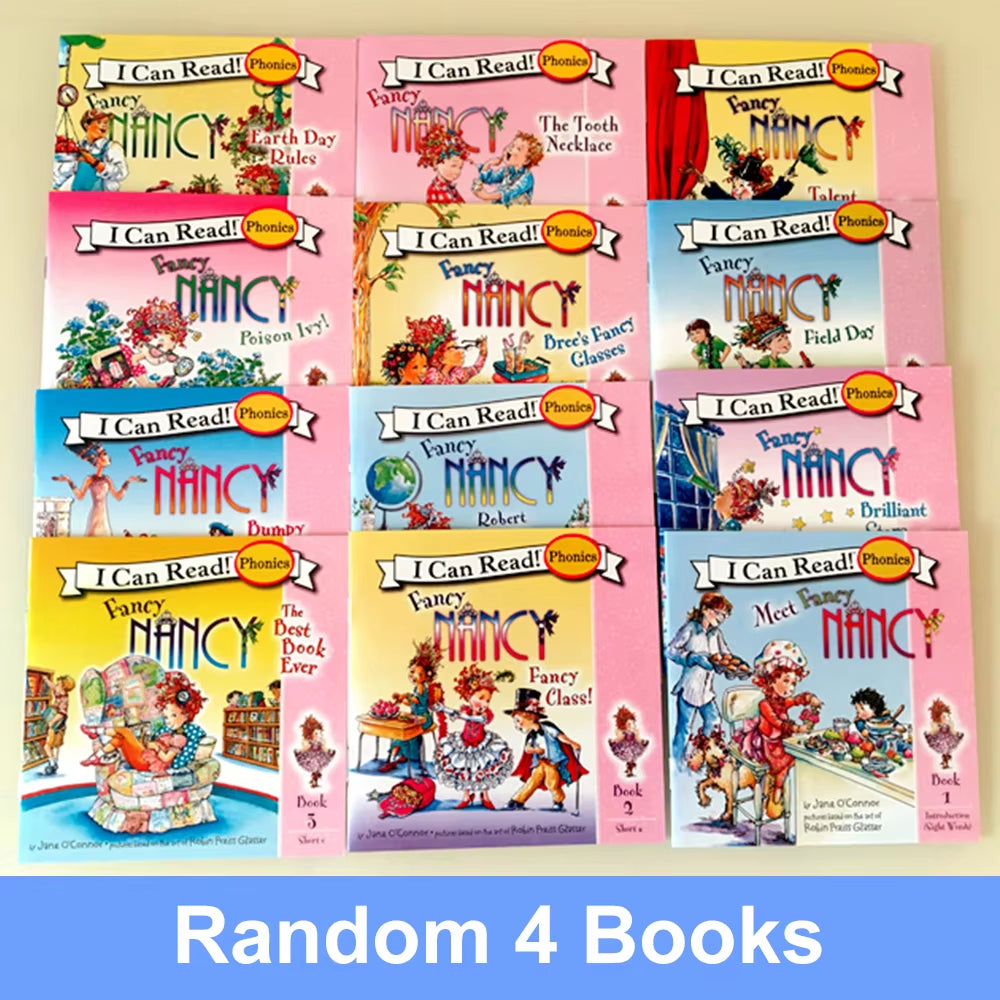 Random 4 Books I Can Read Phonics Little Critters in English Picture Reading Book Children Kids Pocket Story Book Learning Toys