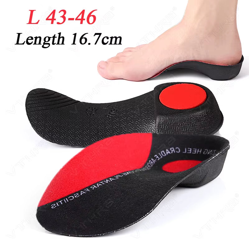 High Arch Supports Shoe Sole EVA Sport Orthopedic Insoles for Men Women Plantar Fasciitis Flat Feet Pain Relief Shoe Cushion Pad