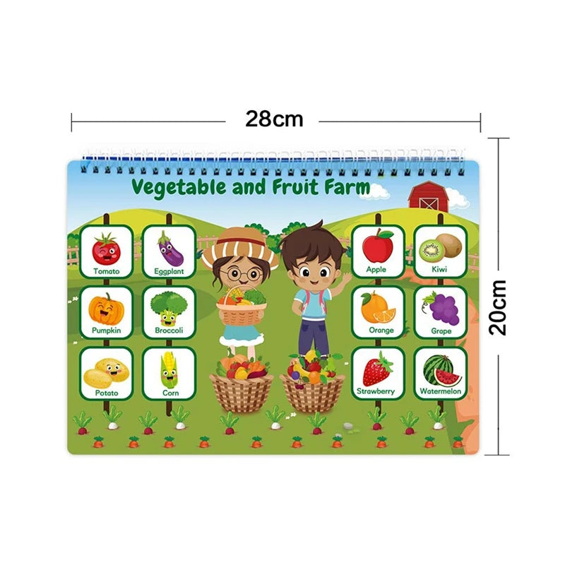 Montessori Book Learning Toys 32 Themes Activity Binder Early Educational Autism Sensory Toys