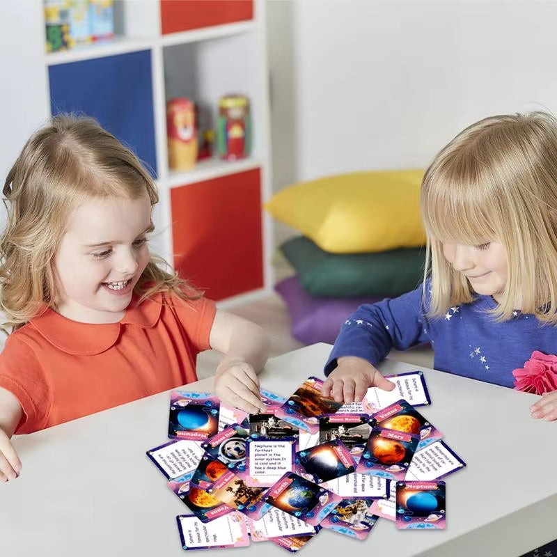 Flash Cards Educational Toys Toddler Space Learning Flash Cards Social Emotional Learning Activities Cards Toys for Kids Toddler