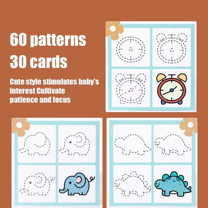 Pen Control Training Book Pen Control Preschool Activity Book Drawing Toys for Kids Ages 3 Training Book Preschool Learning