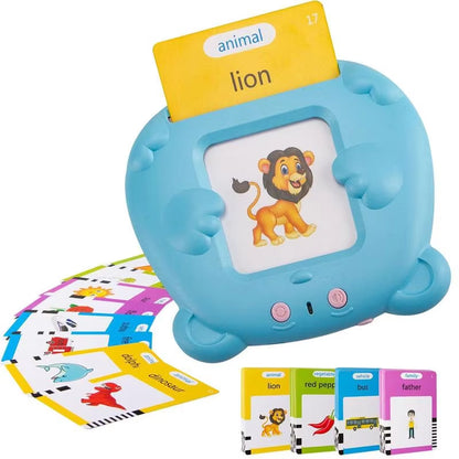Reading Learning Machine Learning Animals Shape Color Learning Cards Machine with 112 Cards Talking Flash Cards Educational Toys