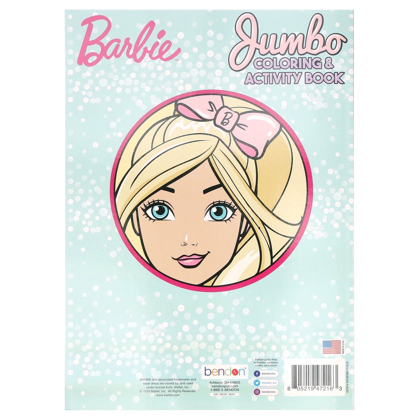 BARBIE Coloring Book 2 Title, for Learning Activity Drawing, 80 Pages, 2-Pack
