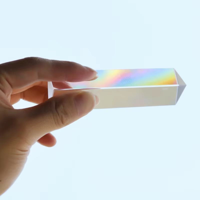 Physics Science Toys Triple Prism Glass Reflecting Color Light Spectrum Learning Educational Toys for Children School Teaching