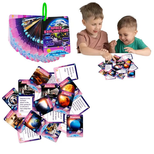 Flash Cards Educational Toys Toddler Space Learning Flash Cards Social Emotional Learning Activities Cards Toys for Kids Toddler