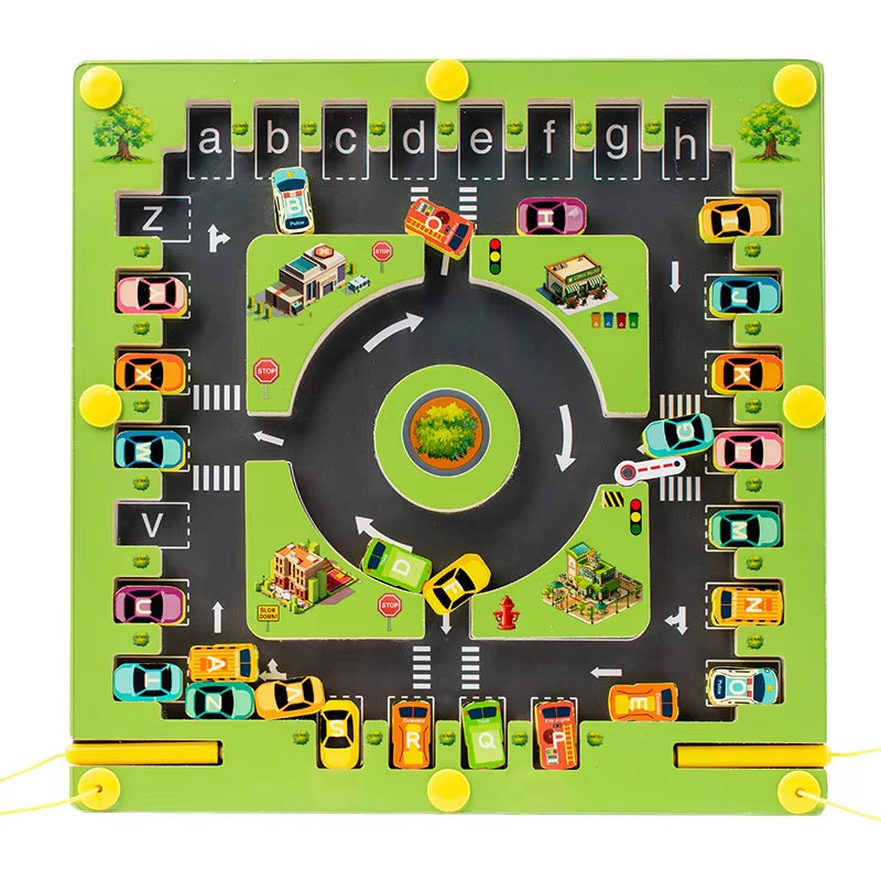 Magnetic Alphabet Maze Board Montessori Fine Motor Skills Educational Toys for Preschool Learning Activities Travel Toys Gifts