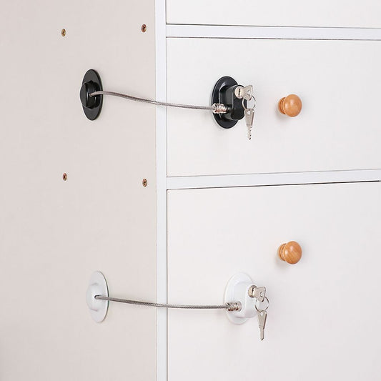 Door/Window/Refrigerator Security Cable Door Lock For Kids
