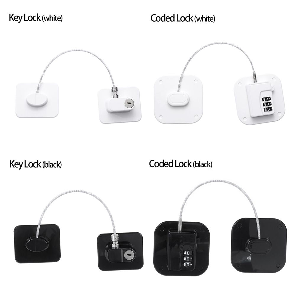 Door/Window/Refrigerator Security Cable Door Lock For Kids