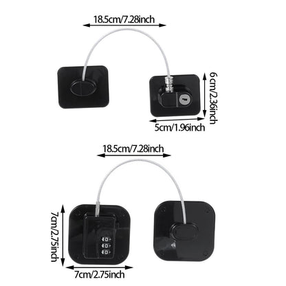 Door/Window/Refrigerator Security Cable Door Lock For Kids