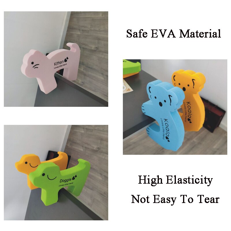 Baby Cartoon Animal Security Door Stoppers(2pcs)