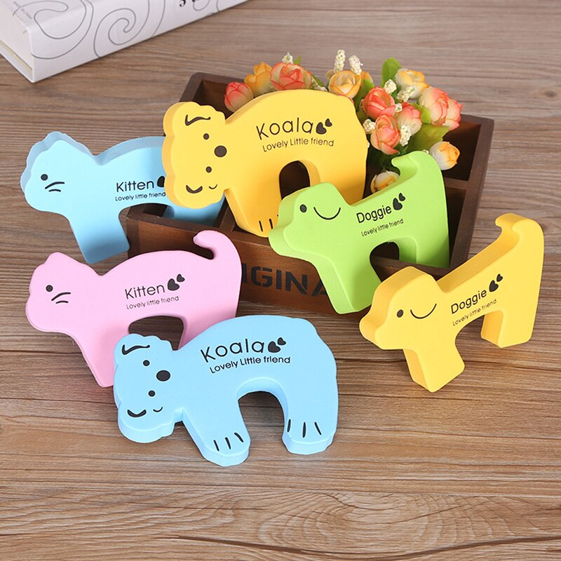 Baby Cartoon Animal Security Door Stoppers(2pcs)