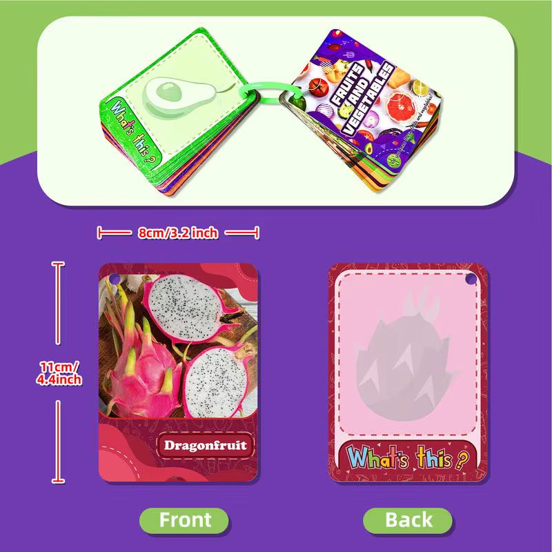 Preschool Flash Cards Babies Learning Toys Food Flash Cards Set of 45 Multipurpose Alphabet Flash Cards Set Learning Educational