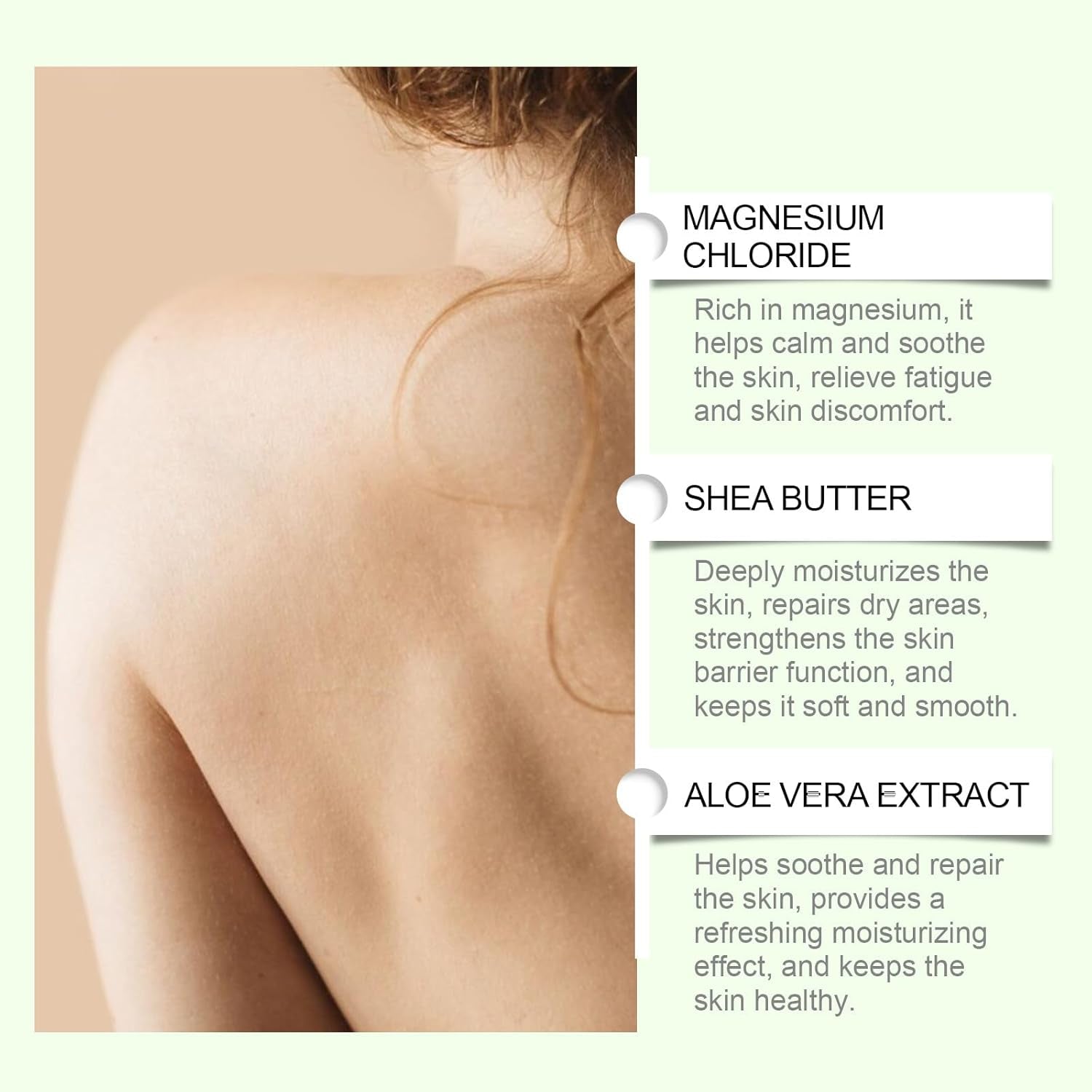 Neuropathy Cream, Magnesium Body Butter, Magnesium Cream, Deeply Moisturizes Skin, Keep Soft Smooth Lotion, Suitable for All Skin Types (2PC, 1)
