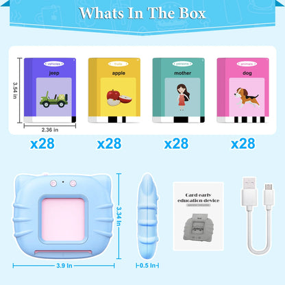 Early Educational Toys for Toddlers 1-6 Years Old, Autism Sensory Toys for Autistic Children, 224 Sight Words Flash Card Learning Toys for Kids, Gifts for Boys Girls