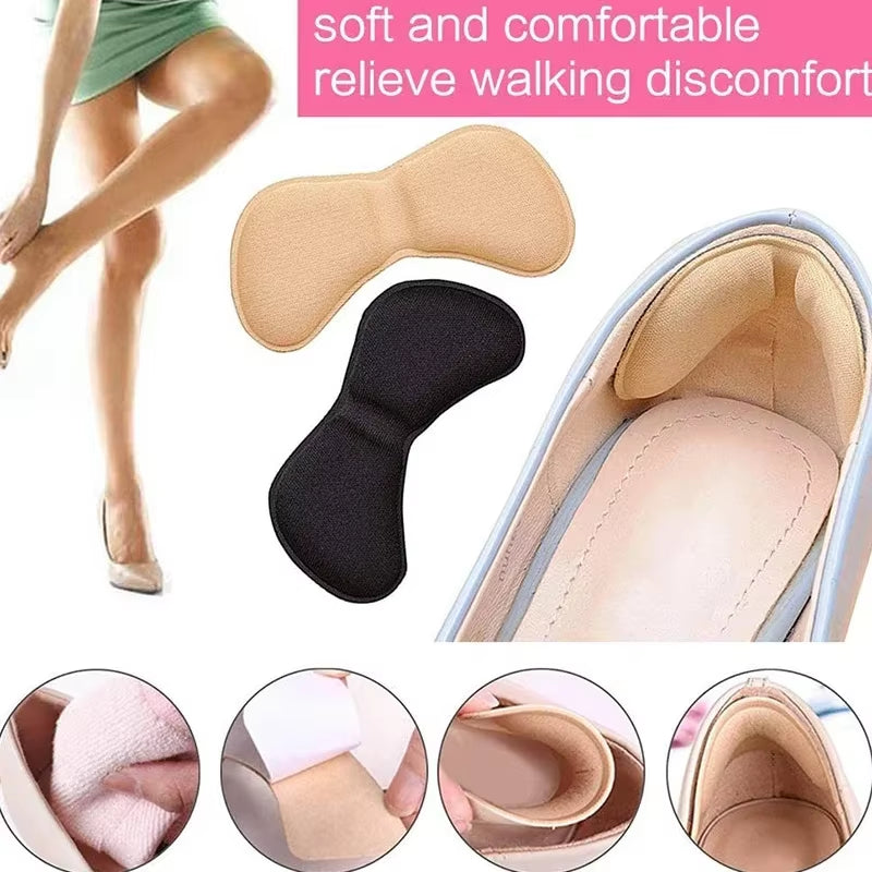 12 Pcs Heel Insoles Patch Pain Relief Anti-Wear Cushion Pads Feet Care Heel Protector Adhesive Back Sticker Shoes Insert Insole