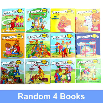 Random 4 Books I Can Read Phonics Little Critters in English Picture Reading Book Children Kids Pocket Story Book Learning Toys