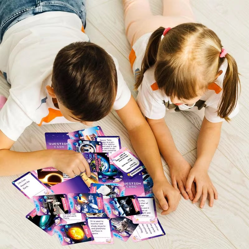 Flash Cards Educational Toys Toddler Space Learning Flash Cards Social Emotional Learning Activities Cards Toys for Kids Toddler