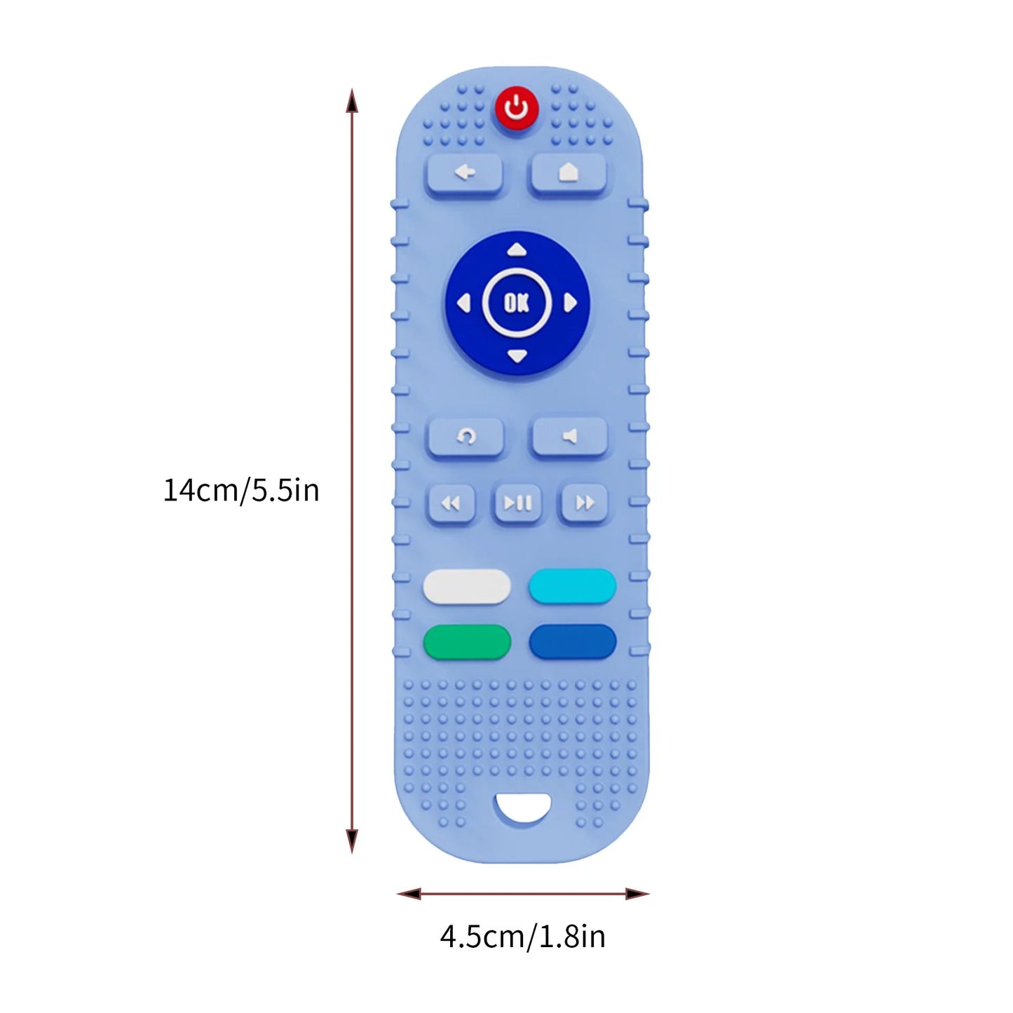 Sucoda Baby Teether Toys Silicone Toddler,Educational Sensory Toy Chew Toys,Tv Remote Control Shape Teething Toys for Babies 6-18 Months Teething Toys Baby Toys 6 to 12 Months