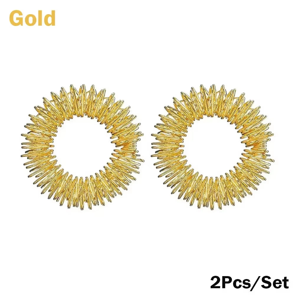 1/2/5/10/20Pcs Spiky Sensory Finger Massage Ring Acupuncture Ring Health Care Body Massager Relax Hand Massage Tool Home Office