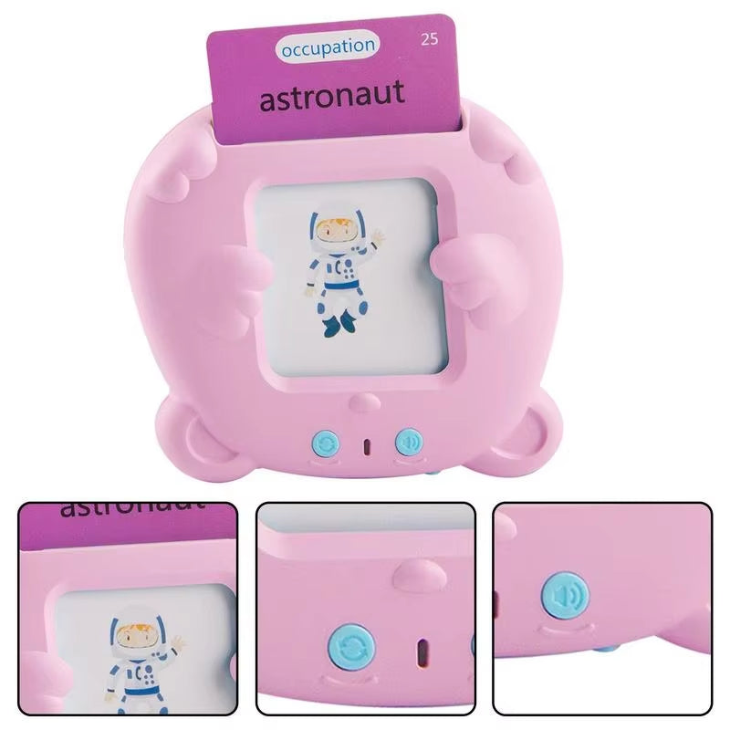Reading Learning Machine Learning Animals Shape Color Learning Cards Machine with 112 Cards Talking Flash Cards Educational Toys