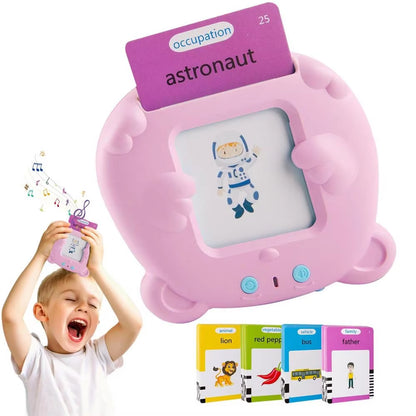 Reading Learning Machine Learning Animals Shape Color Learning Cards Machine with 112 Cards Talking Flash Cards Educational Toys