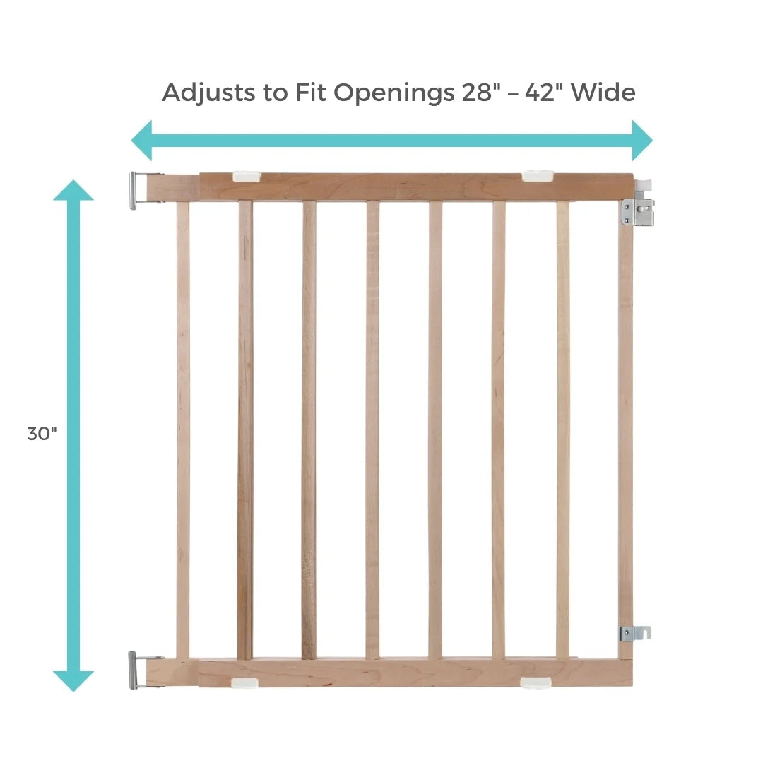 30 In. H X 28-42 In. W Wood Child Safety Gate
