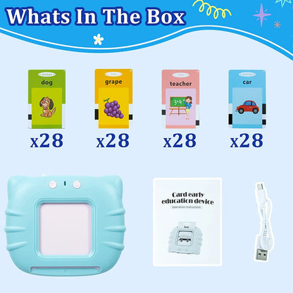 Talking Flash Cards Learning Toys for -6 Year Old Boys Girls, Speech Therapy Toys Autism Toys Preschool Educational Toys Games 224 Sight Words with Sound Effect Kids Birthday Gifts