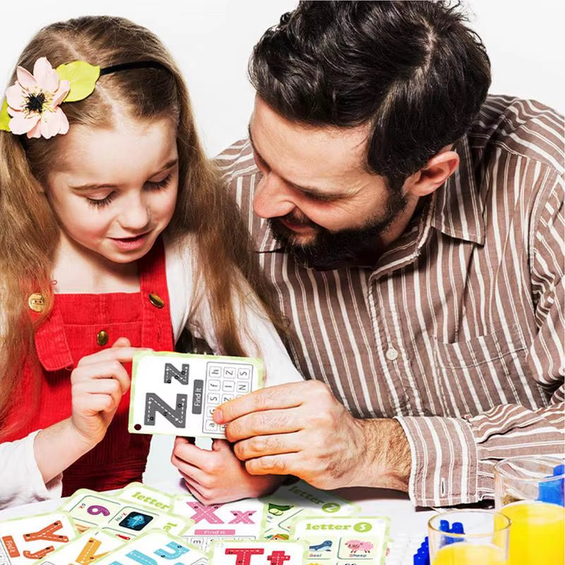 Early Learning Cards Learning Cards 30Pieces Alphabet Flash Cards Shape Interactive Educational Toy Sight Words Sensory Toy For