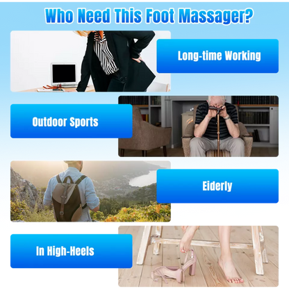 (A)-Foot Massager Neuropathy Feet Portable Intelligent Foot Stimulator Pad