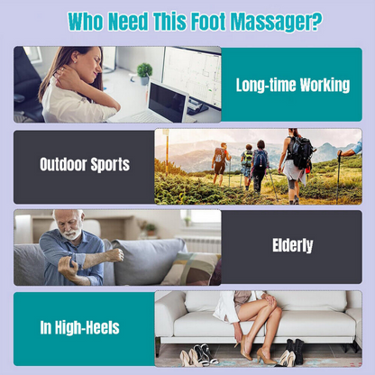 (A)-Foot Massager Neuropathy Feet Portable Intelligent Foot Stimulator Pad