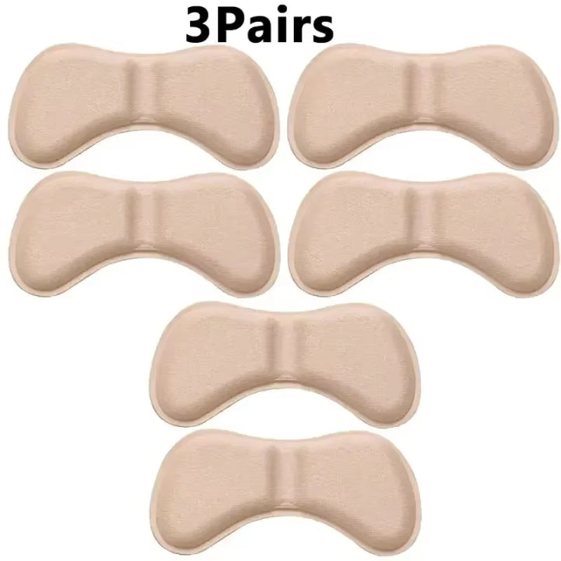 12 Pcs Heel Insoles Patch Pain Relief Anti-Wear Cushion Pads Feet Care Heel Protector Adhesive Back Sticker Shoes Insert Insole