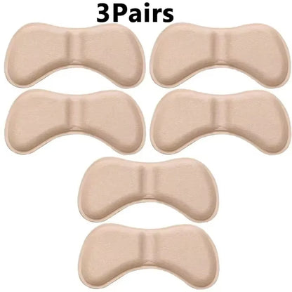 12 Pcs Heel Insoles Patch Pain Relief Anti-Wear Cushion Pads Feet Care Heel Protector Adhesive Back Sticker Shoes Insert Insole
