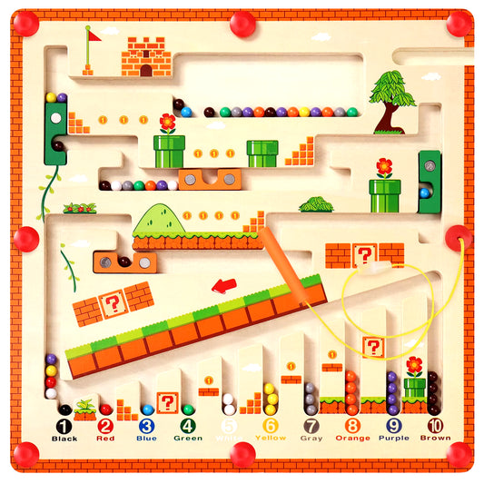 Magnetic Alphabet Maze Board Montessori Fine Motor Skills Educational Toys for Preschool Learning Activities Travel Toys Gifts