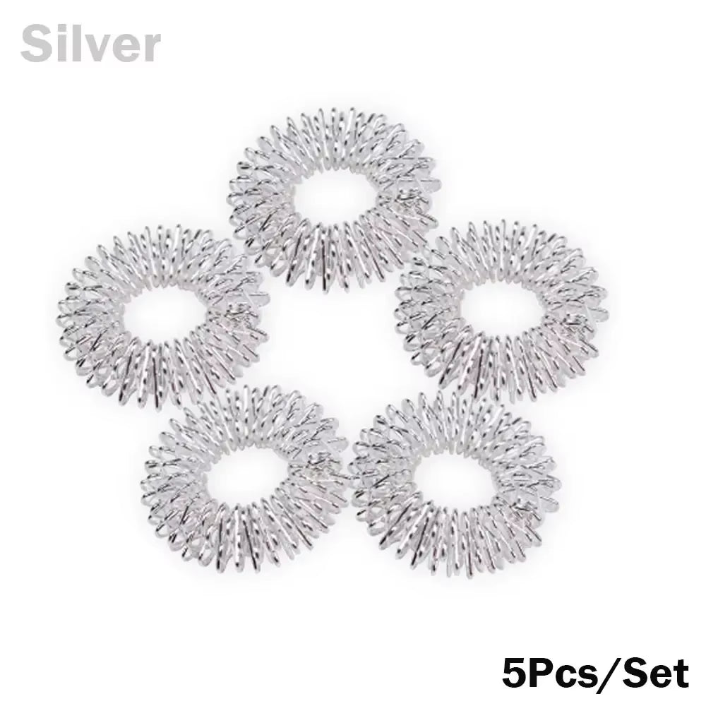 1/2/5/10/20Pcs Spiky Sensory Finger Massage Ring Acupuncture Ring Health Care Body Massager Relax Hand Massage Tool Home Office