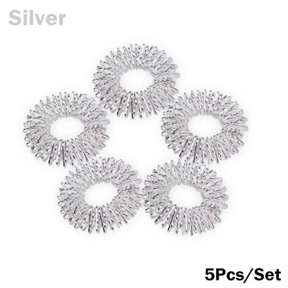 1/2/5/10/20Pcs Spiky Sensory Finger Massage Ring Acupuncture Ring Health Care Body Massager Relax Hand Massage Tool Home Office
