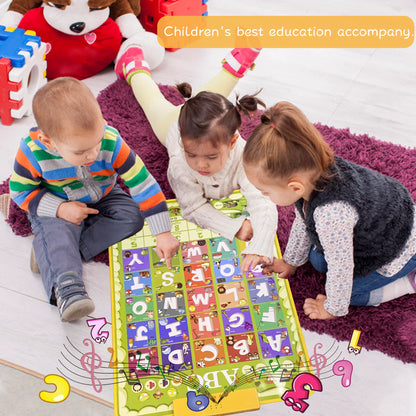 Educational Alphabet Wall Chart Talking Poster, Electronic Alphabet Poster Autism Toys, Interactive ABC Learning Toys for Kids, Toddler Learning Toys for Girls Boys Ages 2-7