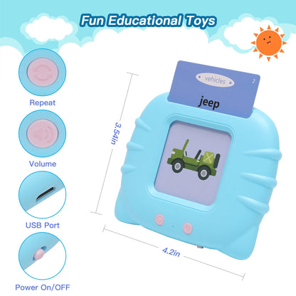 Talking Flash Cards, Montessori Toys for 2 3 4 5 6, Autism Toys Educational Toddler Learning Toys for Autistic Children, Speech Therapy Toys 224 Sight Words with Sound Effect for Kids