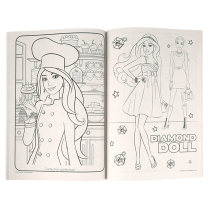 BARBIE Coloring Book 2 Title, for Learning Activity Drawing, 80 Pages, 2-Pack
