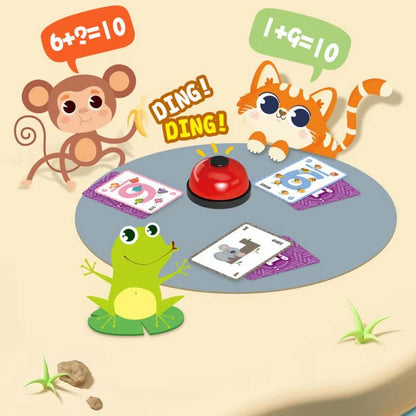 Flash Cards Math Educational Mental Arithmetic Learning for Child Learning & Toy Card Game for Kids Boys Girls Mastering