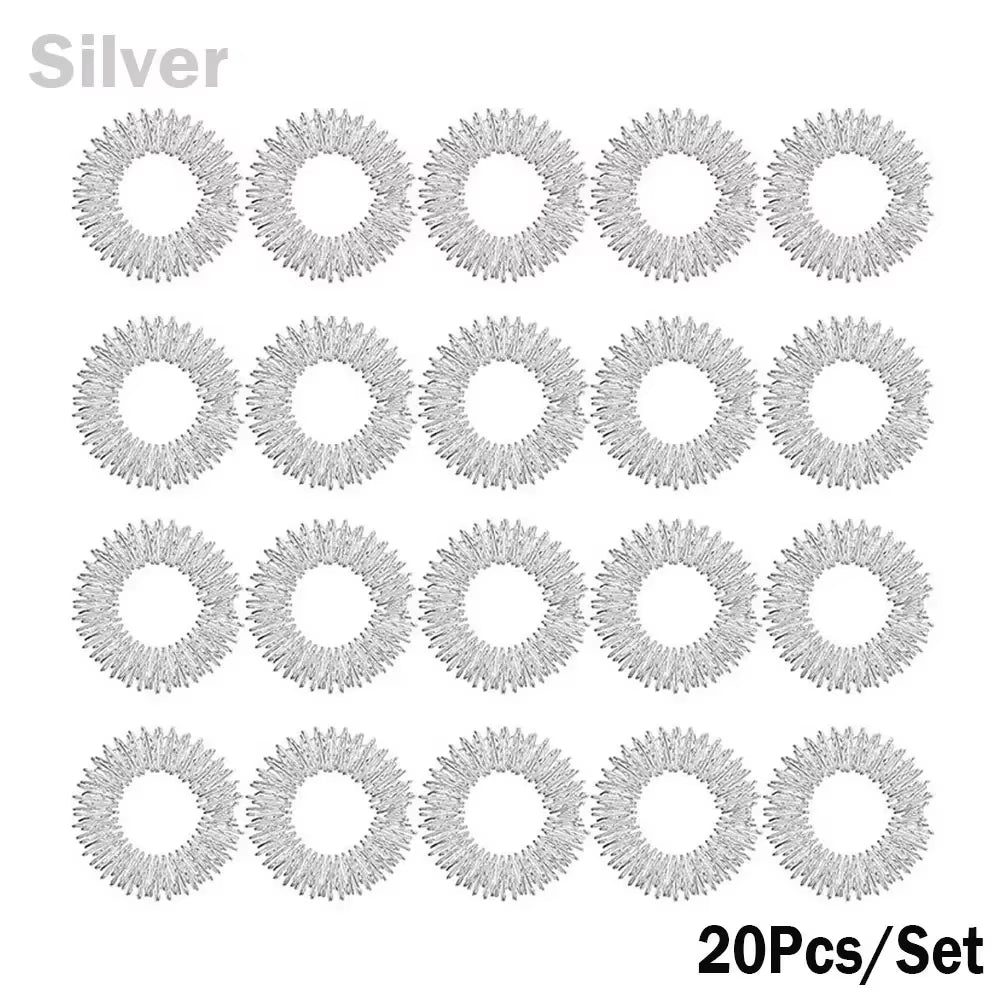 1/2/5/10/20Pcs Spiky Sensory Finger Massage Ring Acupuncture Ring Health Care Body Massager Relax Hand Massage Tool Home Office