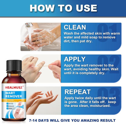 Fast-Acting Wart Remover with Salicylic Acid, Wart Removal Cream for Women Men,