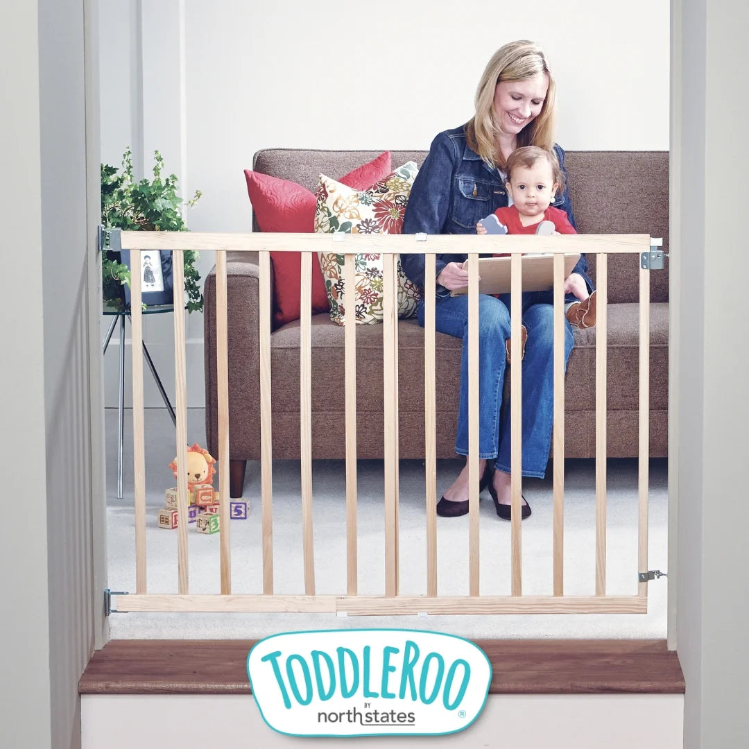 30 In. H X 28-42 In. W Wood Child Safety Gate