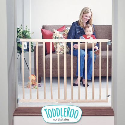 30 In. H X 28-42 In. W Wood Child Safety Gate