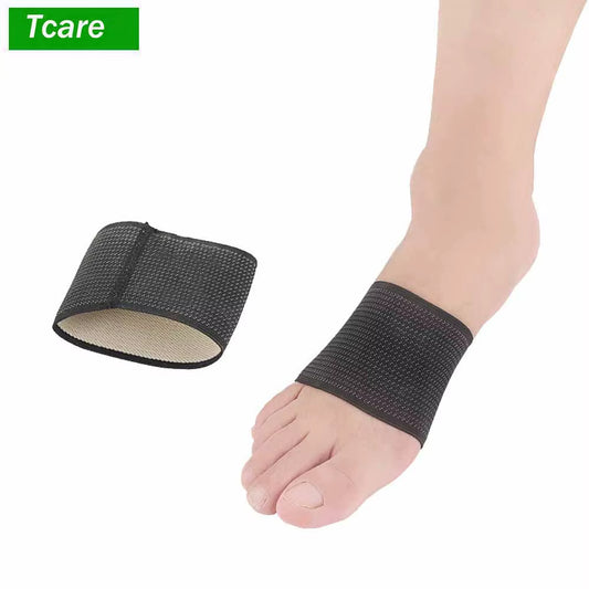 2Pcs Plantar Fasciitis Arch Support - Compression Copper Braces/Sleeves for Flat Feet Heel Spurs and High Arch Pain Relief