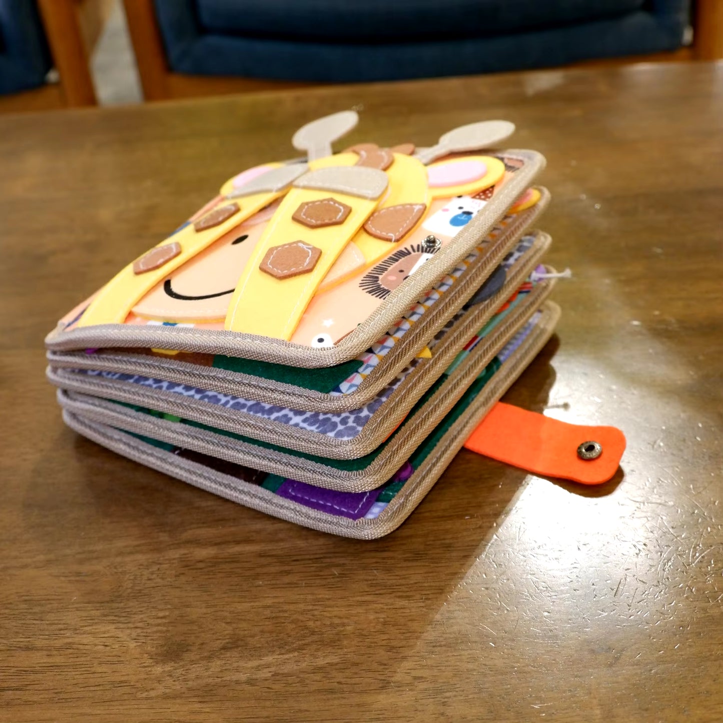 Children Shape Toys Montessori Educational Toys Giraffe Busy Book for Fine Motor Skills Knowledge Developing