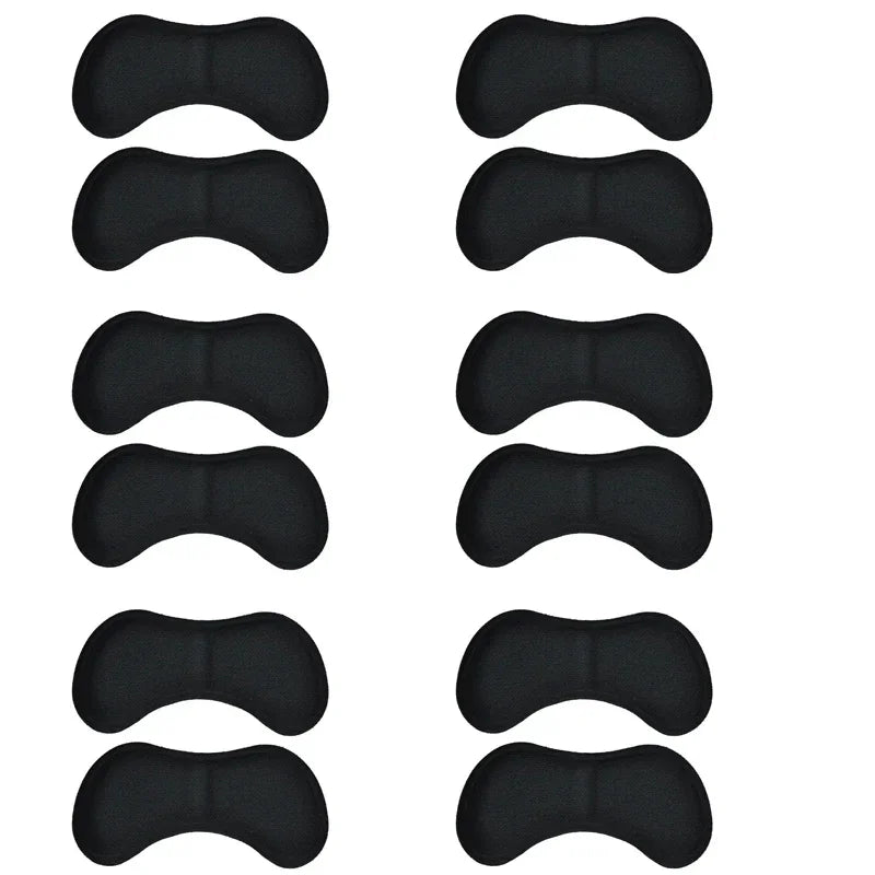 12 Pcs Heel Insoles Patch Pain Relief Anti-Wear Cushion Pads Feet Care Heel Protector Adhesive Back Sticker Shoes Insert Insole