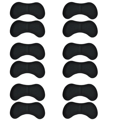 12 Pcs Heel Insoles Patch Pain Relief Anti-Wear Cushion Pads Feet Care Heel Protector Adhesive Back Sticker Shoes Insert Insole