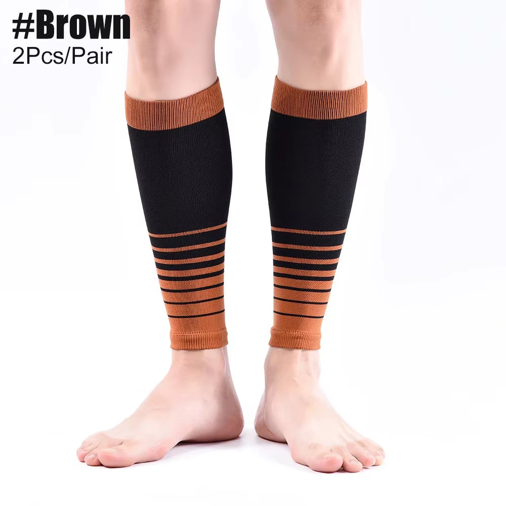 Sports Compression Calf Sleeves (20-30Mmhg) for Men & Women -Leg Shin Splints Socks - for Running, Shin Splint, Medical, Travel