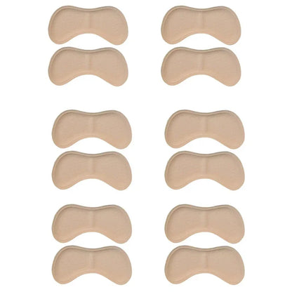 12 Pcs Heel Insoles Patch Pain Relief Anti-Wear Cushion Pads Feet Care Heel Protector Adhesive Back Sticker Shoes Insert Insole