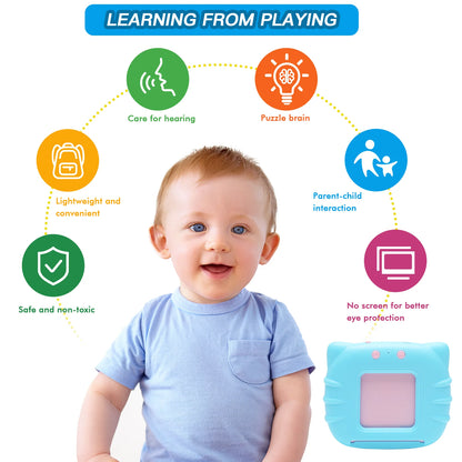 Talking Flash Cards, Montessori Toys for 2 3 4 5 6, Autism Toys Educational Toddler Learning Toys for Autistic Children, Speech Therapy Toys 224 Sight Words with Sound Effect for Kids